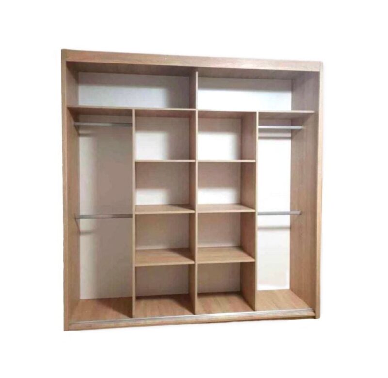 ASTRA 203cm Senoma Oak Mirror Sliding Wardrobe - Image 2